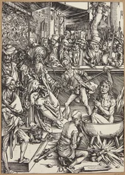 Die Folterung des heiligen Johannes des Evangelisten