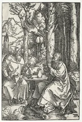 Der Besuch des heiligen Antonius bei Paulus dem Einsiedler