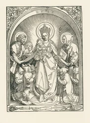 Madonna mit Kartäusermönchen, Heiligen Johannes dem Täufer und Bruno