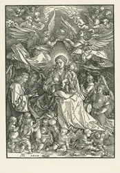 Maria, von zwei Engeln gekrönt