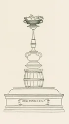 Monumentale Säule für einen Trunkenbold