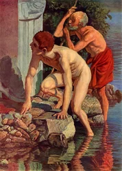 Skizze für das Bild Christus erscheint der Menge, ca. 1830er Jahre, 1965