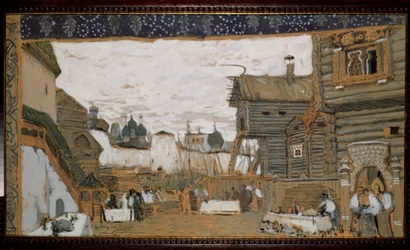 Bühnenbild für die Oper Die Pskowiterin von N. Rimski-Korsakow