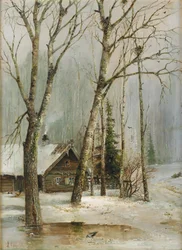 Hütte im Wald