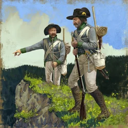 Österreichische Pioniere in Perlustration, um 1809, 2018