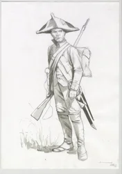 Erstes Kaiserreich (1804-1814 und 1815): Kostüm eines napoleonischen Soldaten, französischer Kanonier