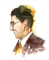 Porträt von Cesare Pavese (1908-1950), italienischer Schriftsteller