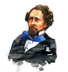 Porträt von Charles Dickens (1812-1870), englischer Schriftsteller