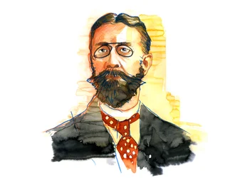Porträt des deutschen Ökonomen und Soziologen Max Weber (1864-1920)