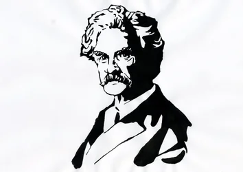 Porträt von Mark Twain (1835-1910)
