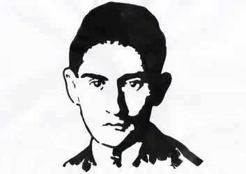 Porträt des Prager Schriftstellers Franz Kafka (1883-1924)