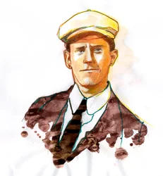 Porträt des Schriftstellers James Joyce (1882-1941)