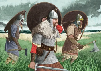 Landung der Wikingerkrieger