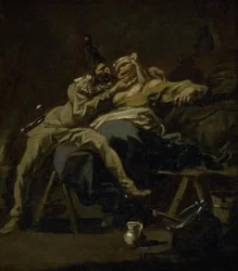 Pulcinella und Colombina