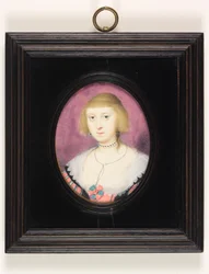 Lady Katherine Manners, Herzogin von Buckingham (Aquarell auf Pergament)