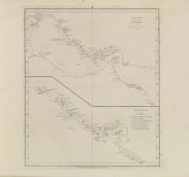 Pläne von Häfen, Dalrymple, Alexander veröffentlicht 1791 ID Nummer 41167-2001 Ein Plan der Persischen Golfregion, teilweise korrigiert von Leutnant Edward Harvey 1778