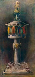 Silberbecher mit Bassetaille-Emaille, 1903