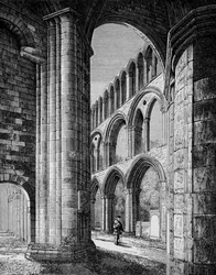 Mittelschiff, von Südschiff, Jedburgh Abbey