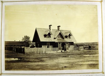 Haus von Colonel Bullock, Indianerhändler, Fort Laramie, 1868