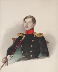 Porträt von Vasily Vasilievich Engelhardt 1814-1868, 1839-1840
