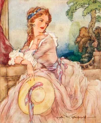 Lady Emma Hamilton ca. 1765-1851, Geliebte von Horatio Nelson, 1937