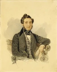 Porträt von Nikolay Mikhaylovich Donaurov 1806-1849, 1830er Jahre