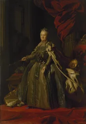 Porträt von Katharina II., 1776-77