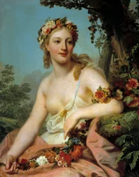 Die Flora der Oper, 18. Jahrhundert. Maße: 0,72 x 0,91 m, Bordeaux, Musée des Beaux-Arts