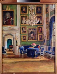In einem Empfangsraum - Werk von Alexander Valentinovich Sredin (Sredine) (1872-1934)