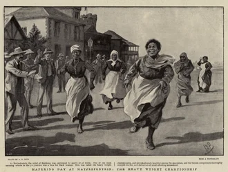 Mafeking-Tag in Matjesfontein, die Schwergewichtsmeisterschaft