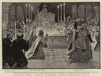 Die neue Oper, Harold, im Convent Garden, Szene aus Akt II