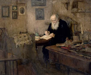 Porträt von Leo Tolstoi