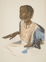 Bornu-Mädchen (Fort Lamy), aus Dessins et Peintures d
