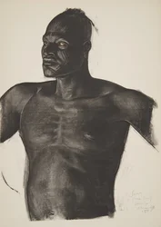 Sara der Fährtenleser (Bahr Ouandja), aus Dessins et Peintures d