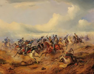 Eine Szene aus der ungarischen Revolution 1848-1849, ca. 1850
