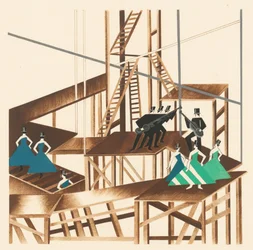 Bühnenbild aus dem Portfolio Décors de Théâtre, 1930