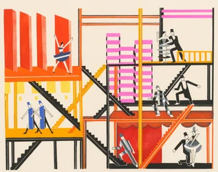 Bühnenbild aus dem Portfolio Décors de Théâtre, 1930