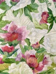 Lebendige rosa Pfingstrosen