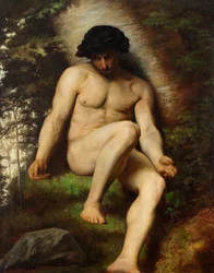 Studie von Adam für Paradis perdu, ca. 1863