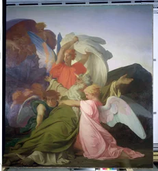 Der Tod des Moses, 1851 (Detail)