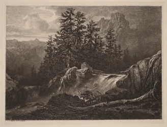 Gebirgswasserfall