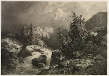 Sturm in den Alpen