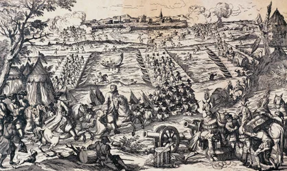 Louis XVs Armee überquert den Rhein und greift die Verteidigungslinie bei Ettlingen an, 1.-4. Mai