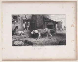 Der Zwinger, aus der Serie Jagdszenen, 1829