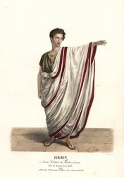 Jean-Baptiste Firmin als Faustus in der Tragödie Sylla von Victor Joseph Etienne de Jouy, Theatre Francais