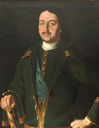 Porträt von Kaiser Peter I. der Große 1672-1725, 1758