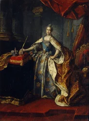 Porträt von Kaiserin Katharina II. 1729-1796, 1762