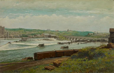 Mühlenteich in Minneapolis