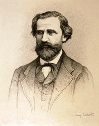 Porträt von Giuseppe Fortunino Francesco Verdi