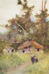 Ein stürmischer Tag in Japan, ca. 1889